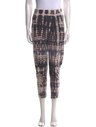 Raquel Allegra Tie-Dye Print Skinny Leg Pants