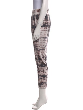 Raquel Allegra Tie-Dye Print Skinny Leg Pants