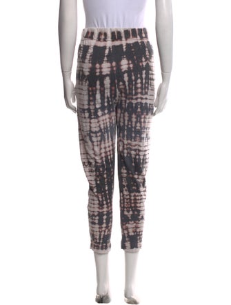 Raquel Allegra Tie-Dye Print Skinny Leg Pants