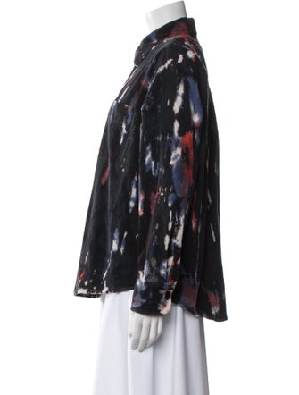 Raquel Allegra Printed Denim Jacket