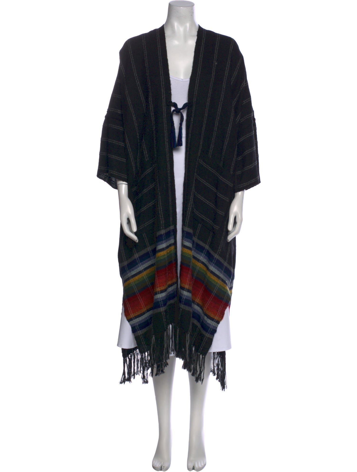 Raquel Allegra Striped V-Neck Sweater