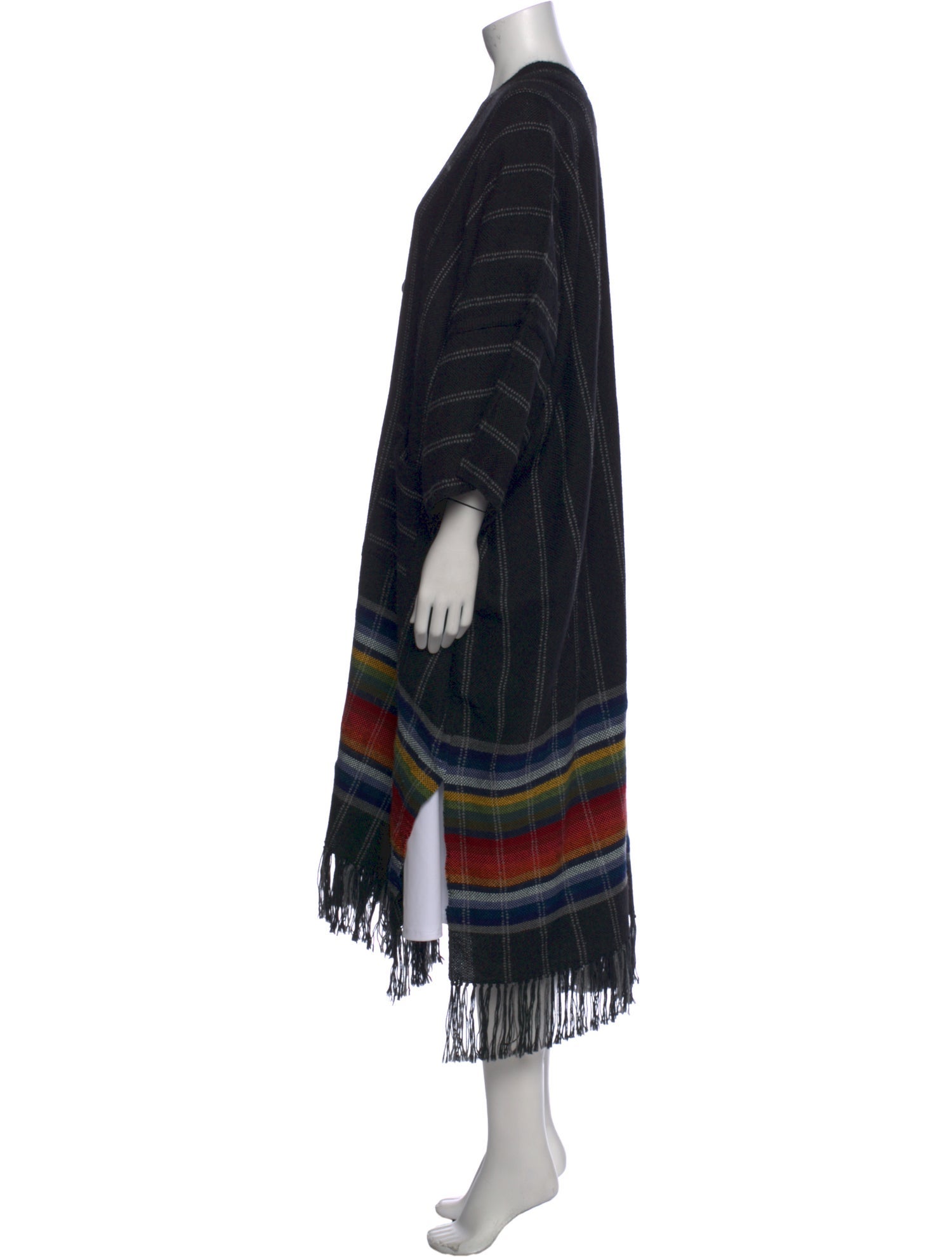 Raquel Allegra Striped V-Neck Sweater