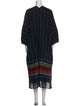 Raquel Allegra Striped V-Neck Sweater