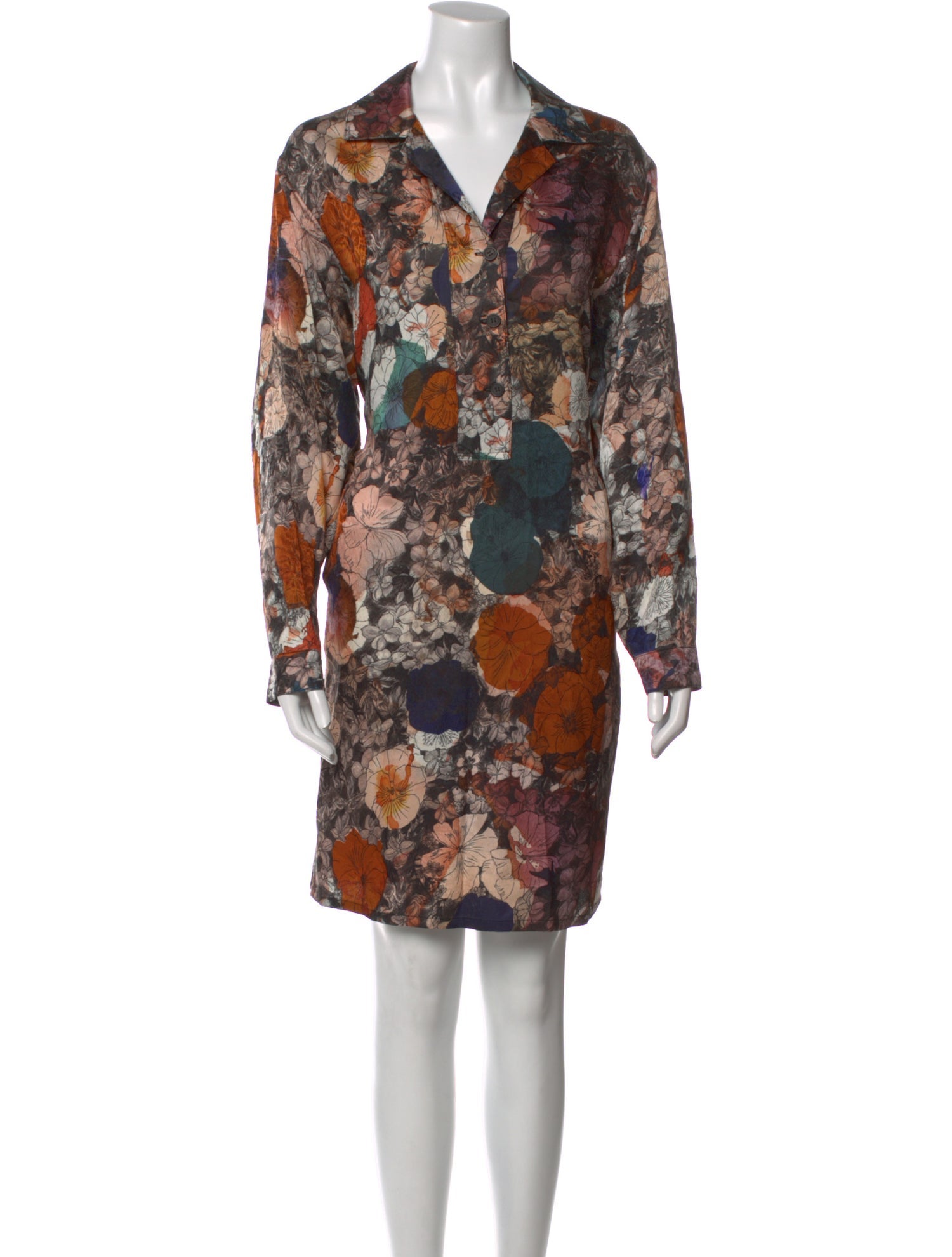 Raquel Allegra Floral Print Mini Dress
