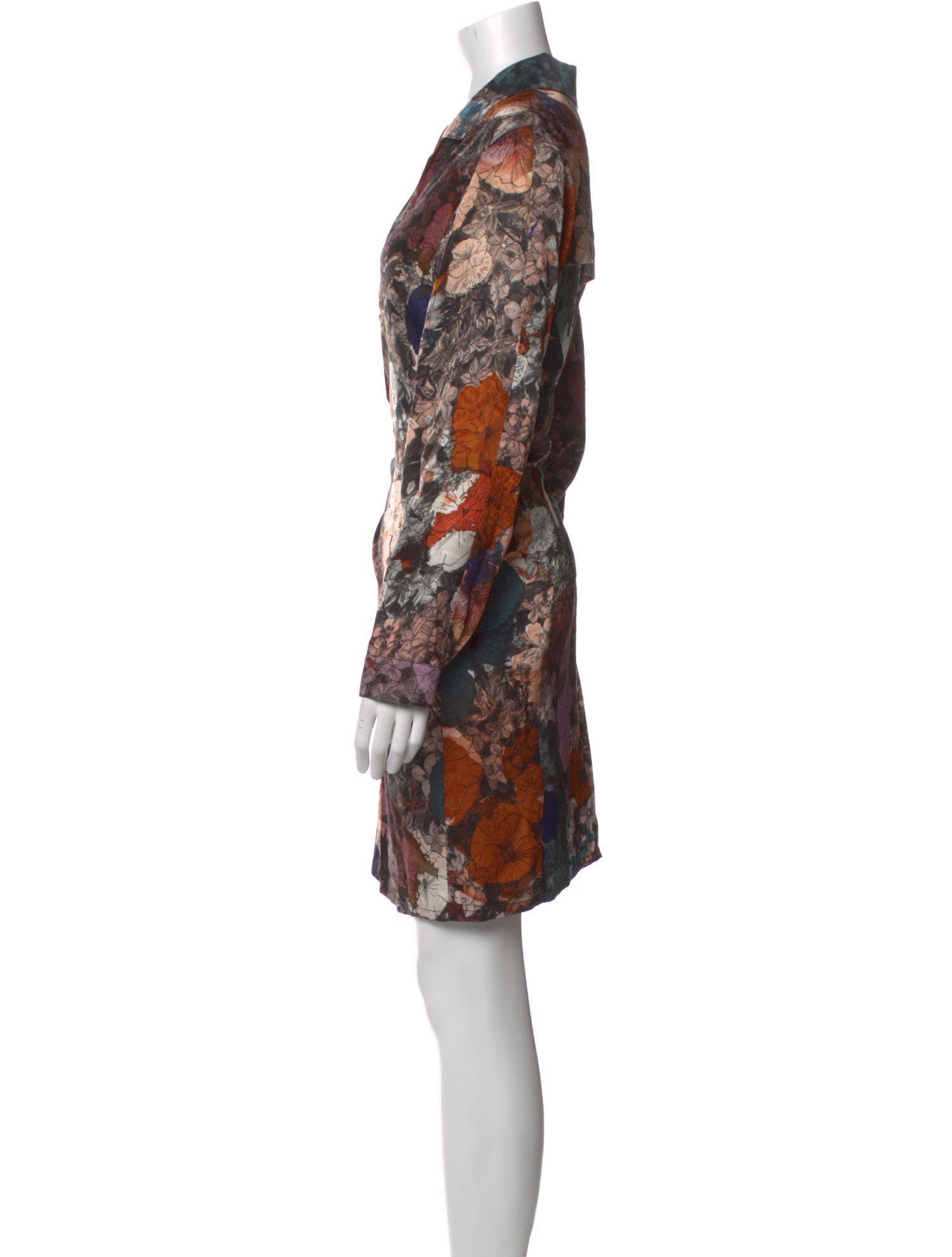 Raquel Allegra Floral Print Mini Dress