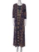 Raquel Allegra Tie-Dye Print Long Dress