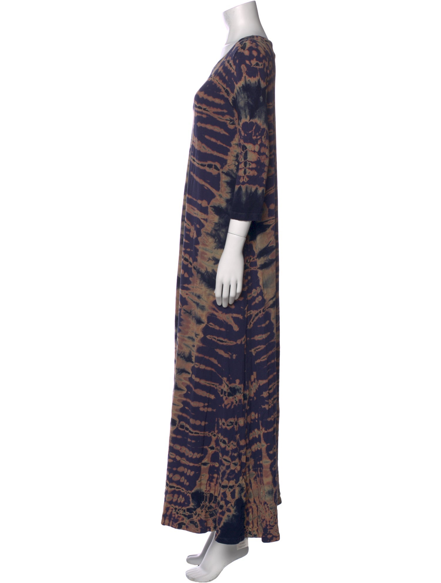 Raquel Allegra Tie-Dye Print Long Dress