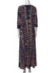 Raquel Allegra Tie-Dye Print Long Dress