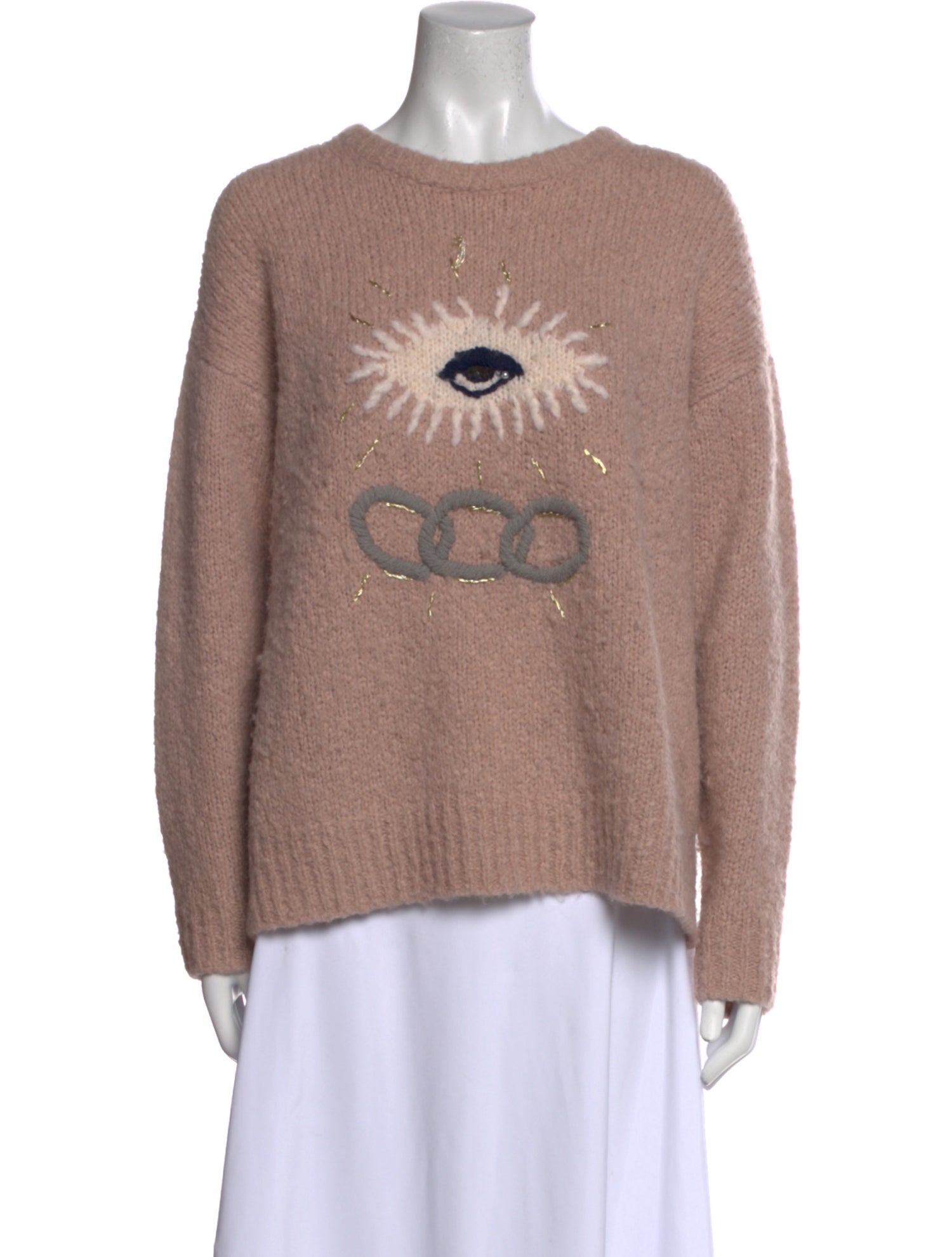Raquel Allegra Alpaca Graphic Print Sweater