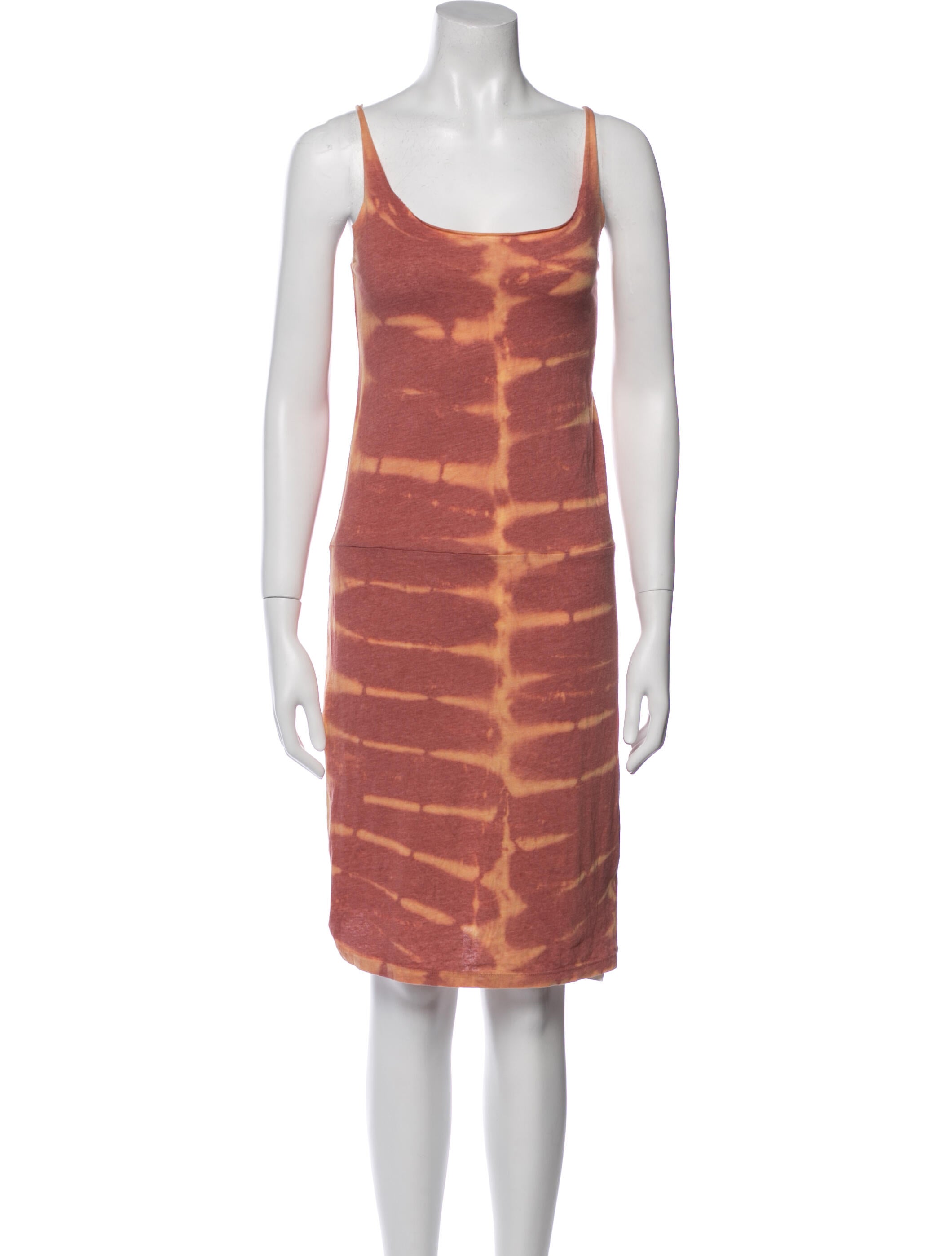 Raquel Allegra Tie-Dye Print Knee-Length Dress