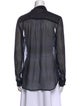 Raquel Allegra Silk Long Sleeve Button-Up Top