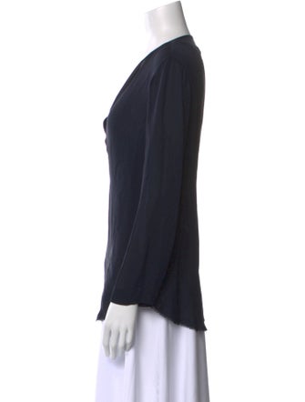 Raquel Allegra Silk V-Neck Top