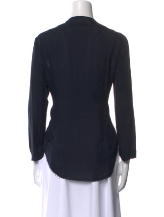 Raquel Allegra Silk V-Neck Top