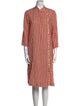 Raquel Allegra Linen Midi Length Dress