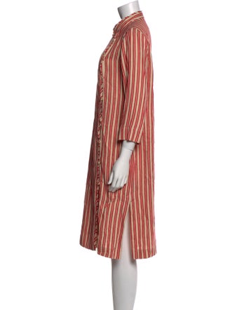 Raquel Allegra Linen Midi Length Dress