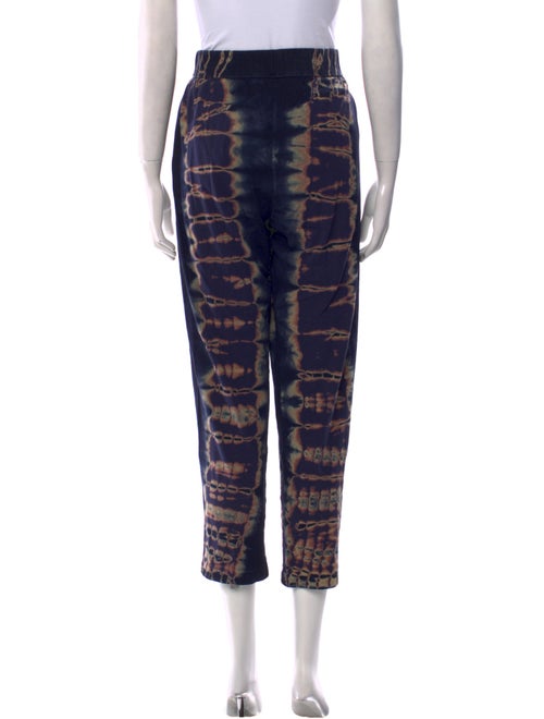 Raquel Allegra Tie-Dye Print Straight Leg Pants