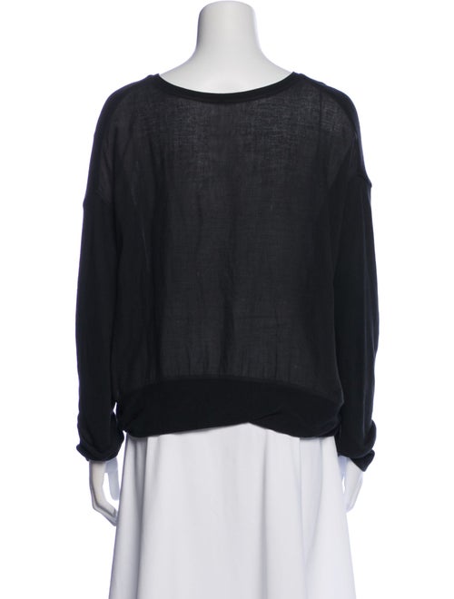 Raquel Allegra Bateau Neckline Long Sleeve Sweatshirt