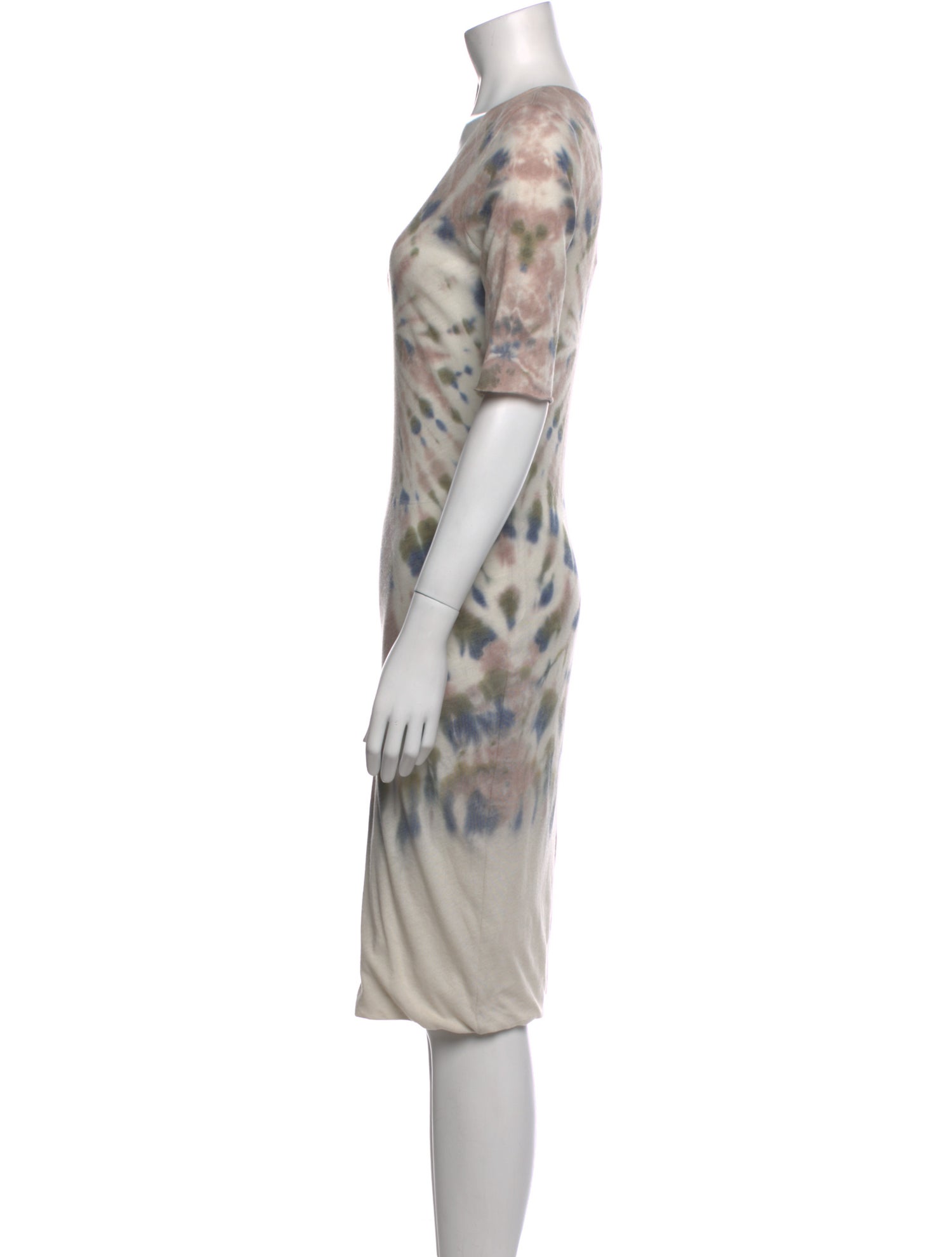 Raquel Allegra Tie-Dye Print Knee-Length Dress