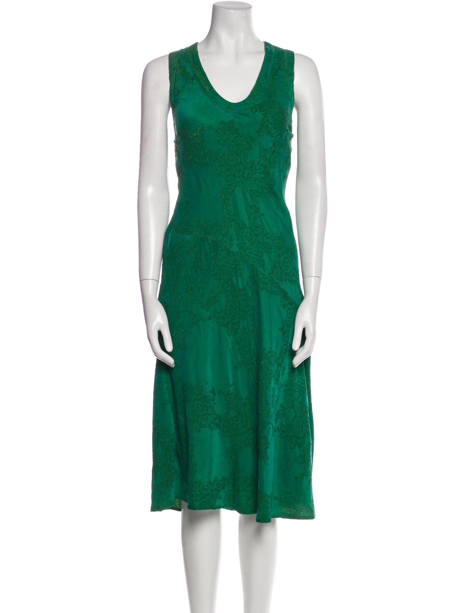 Raquel Allegra Printed Midi Length Dress