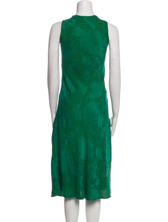 Raquel Allegra Printed Midi Length Dress