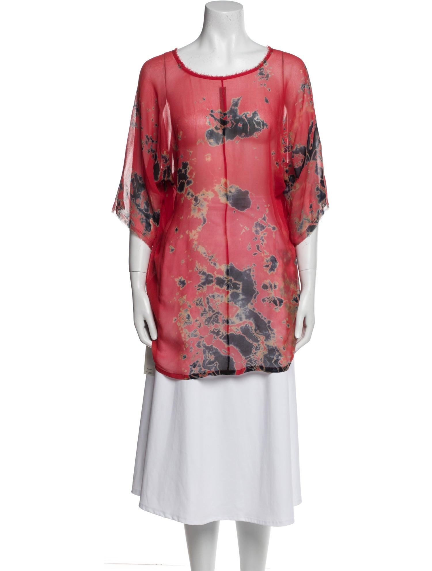 Raquel Allegra Silk Floral Print Tunic