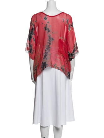 Raquel Allegra Silk Floral Print Tunic