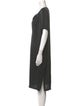 Raquel Allegra V-Neck Knee-Length Dress