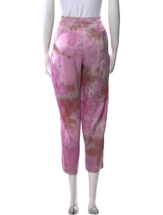 Raquel Allegra Silk Straight Leg Pants