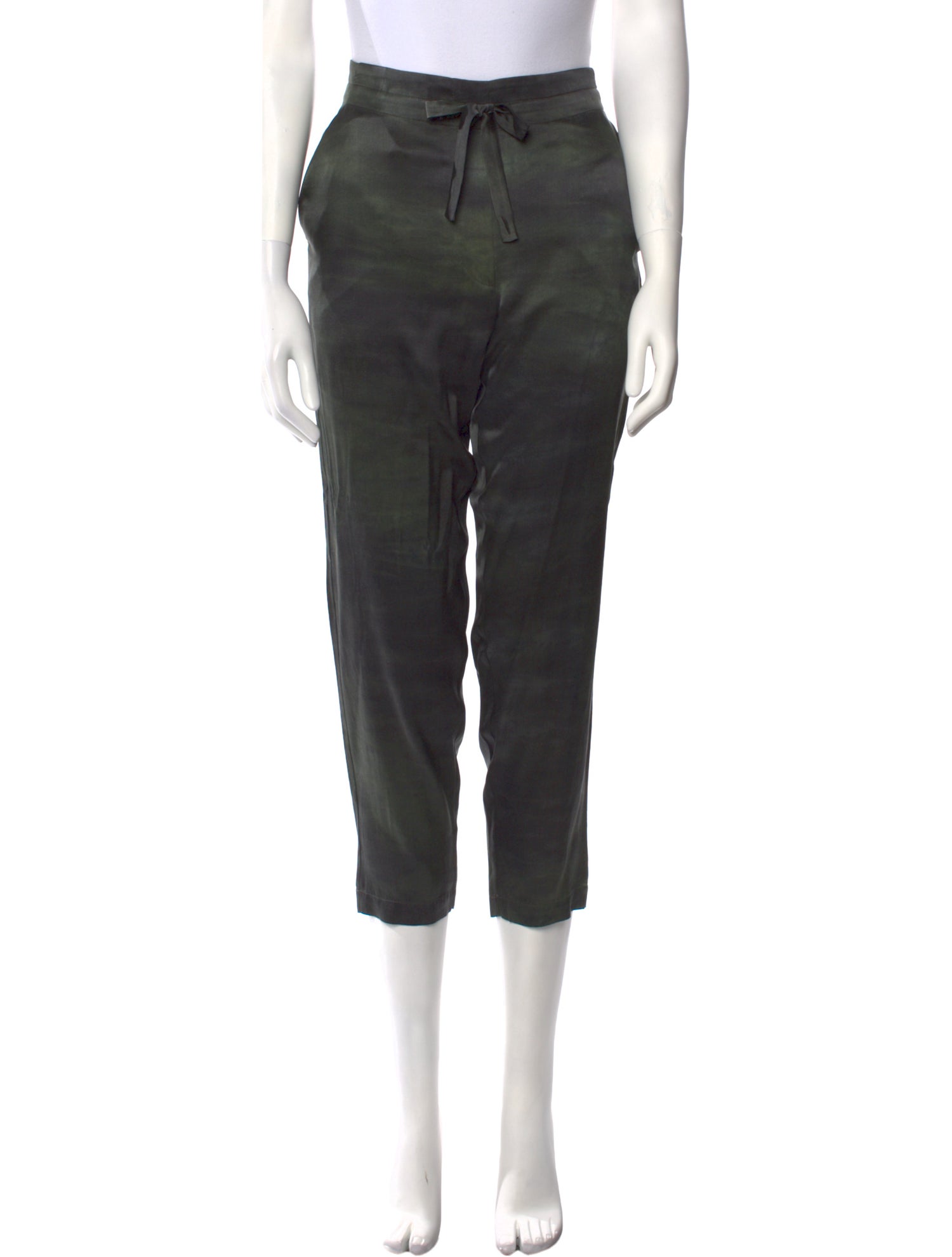 Raquel Allegra Silk Straight Leg Pants