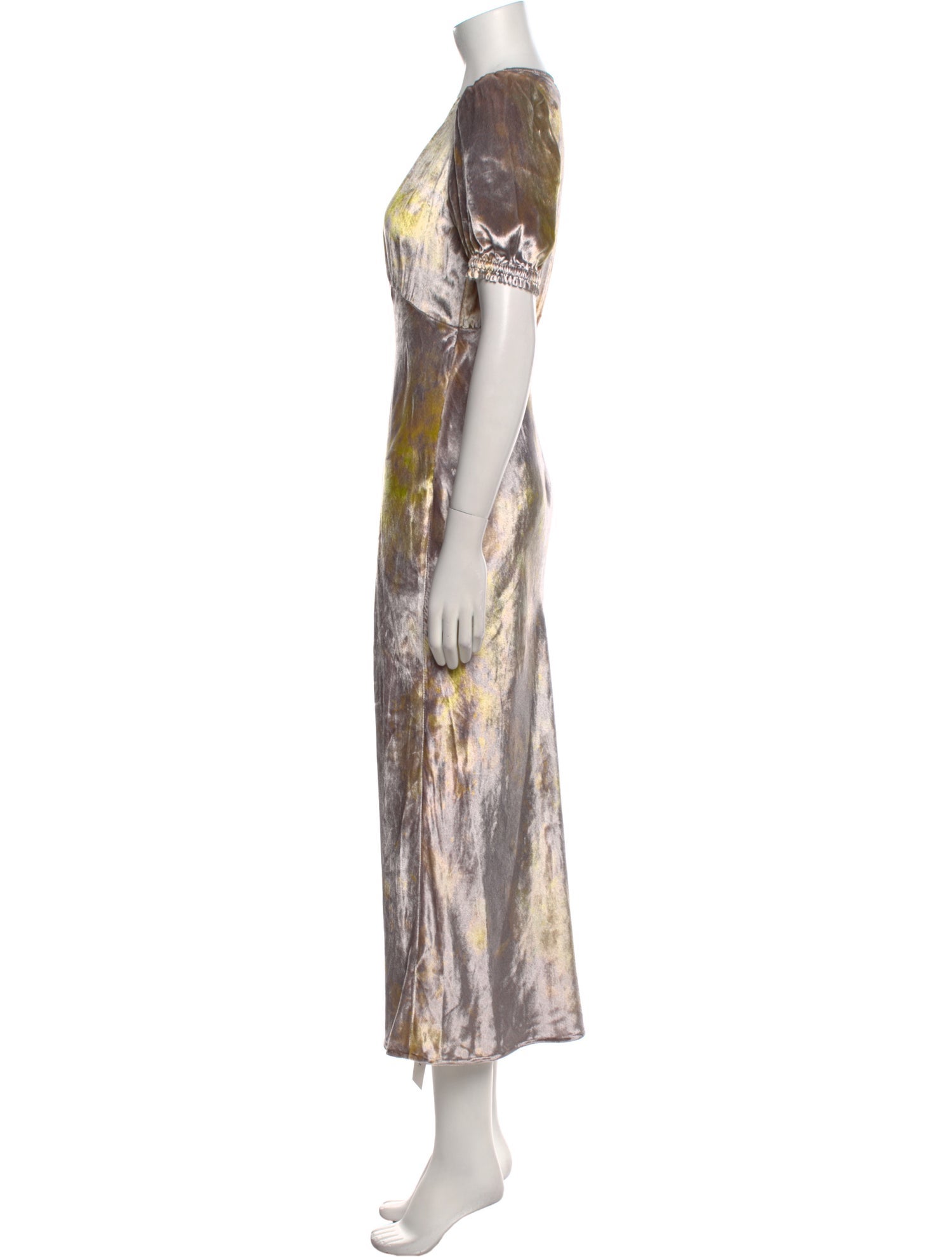 Raquel Allegra Printed Long Dress