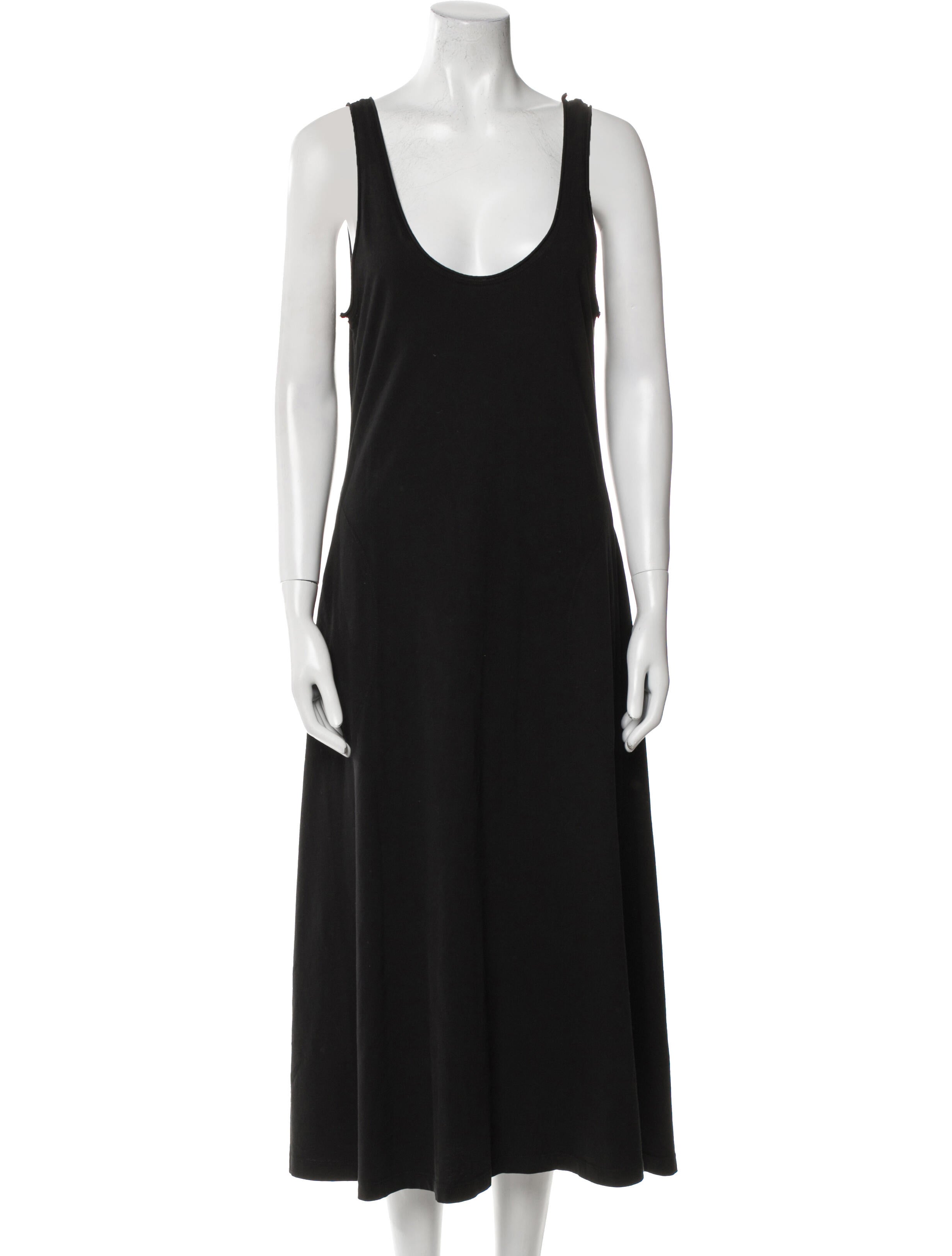 Raquel Allegra Scoop Neck Long Dress