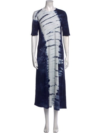 Raquel Allegra Tie-Dye Print Long Dress