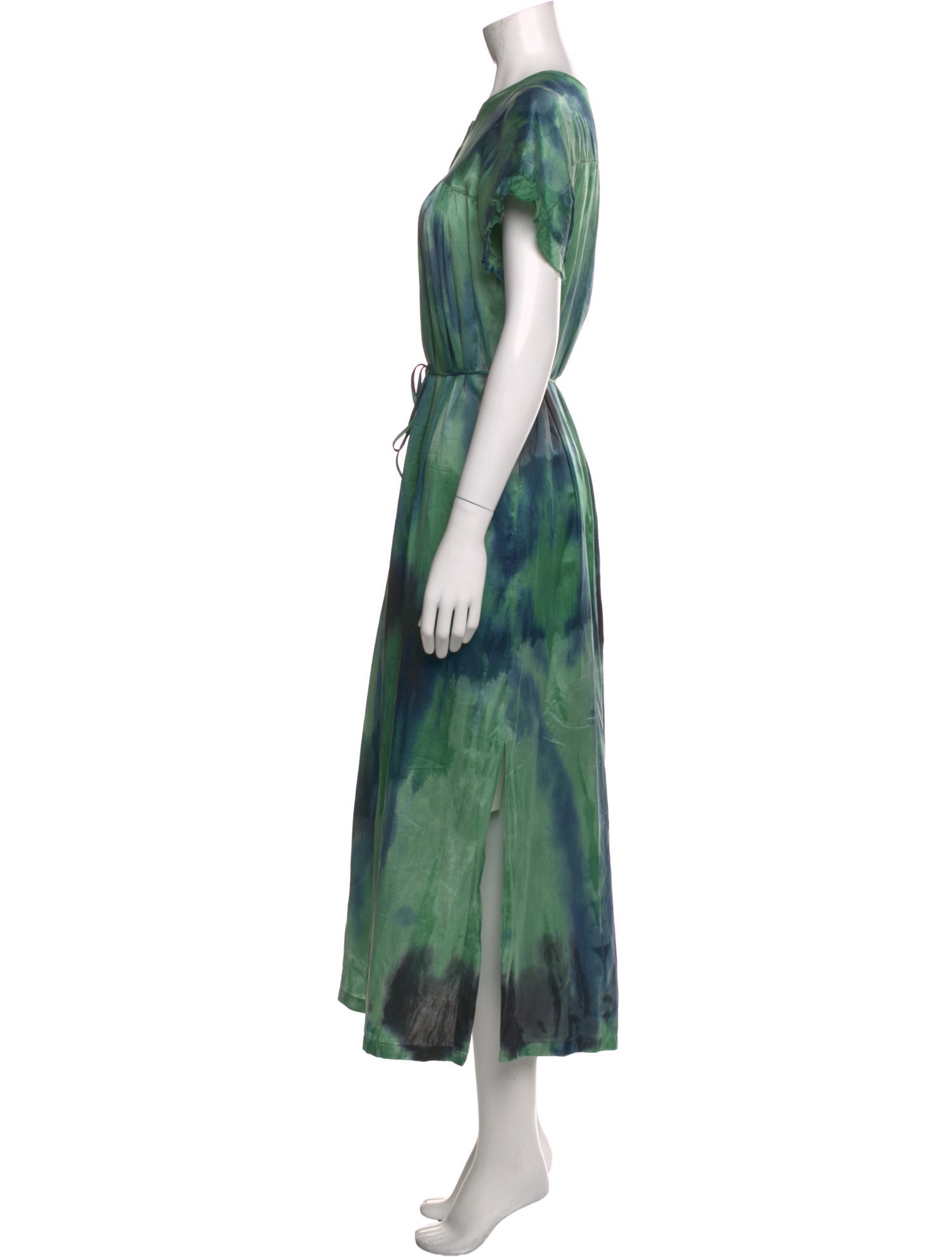Raquel Allegra Tie-Dye Print Long Dress