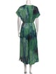 Raquel Allegra Tie-Dye Print Long Dress