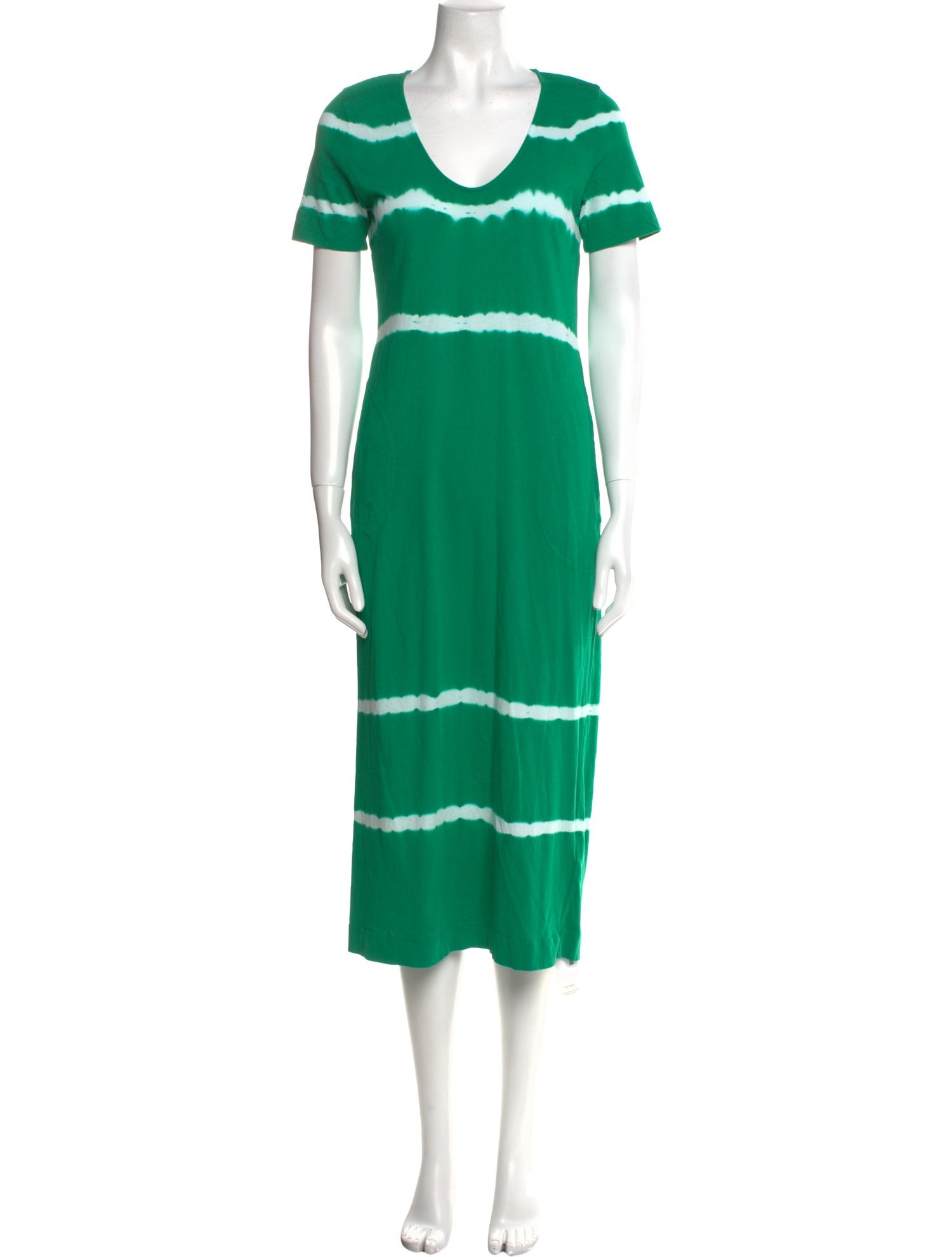 Raquel Allegra Scoop Neck Midi Length Dress