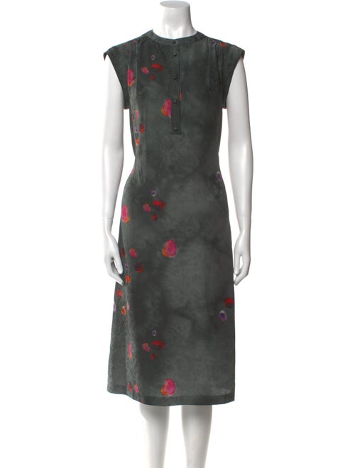 Raquel Allegra Silk Midi Length Dress