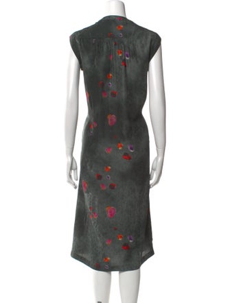 Raquel Allegra Silk Midi Length Dress
