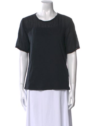 Raquel Allegra Scoop Neck Short Sleeve T-Shirt