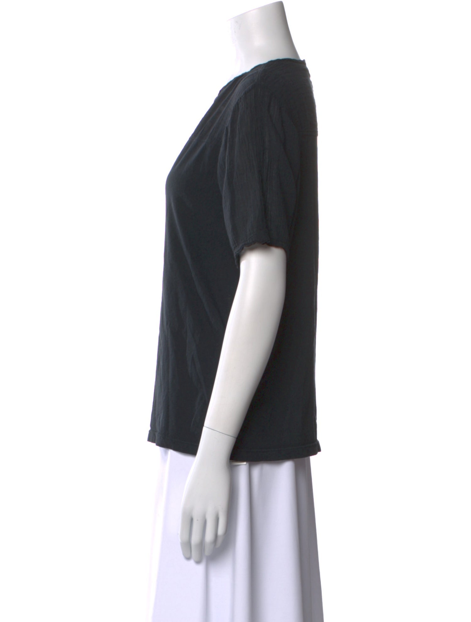Raquel Allegra Scoop Neck Short Sleeve T-Shirt
