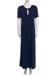 Raquel Allegra V-Neck Long Dress