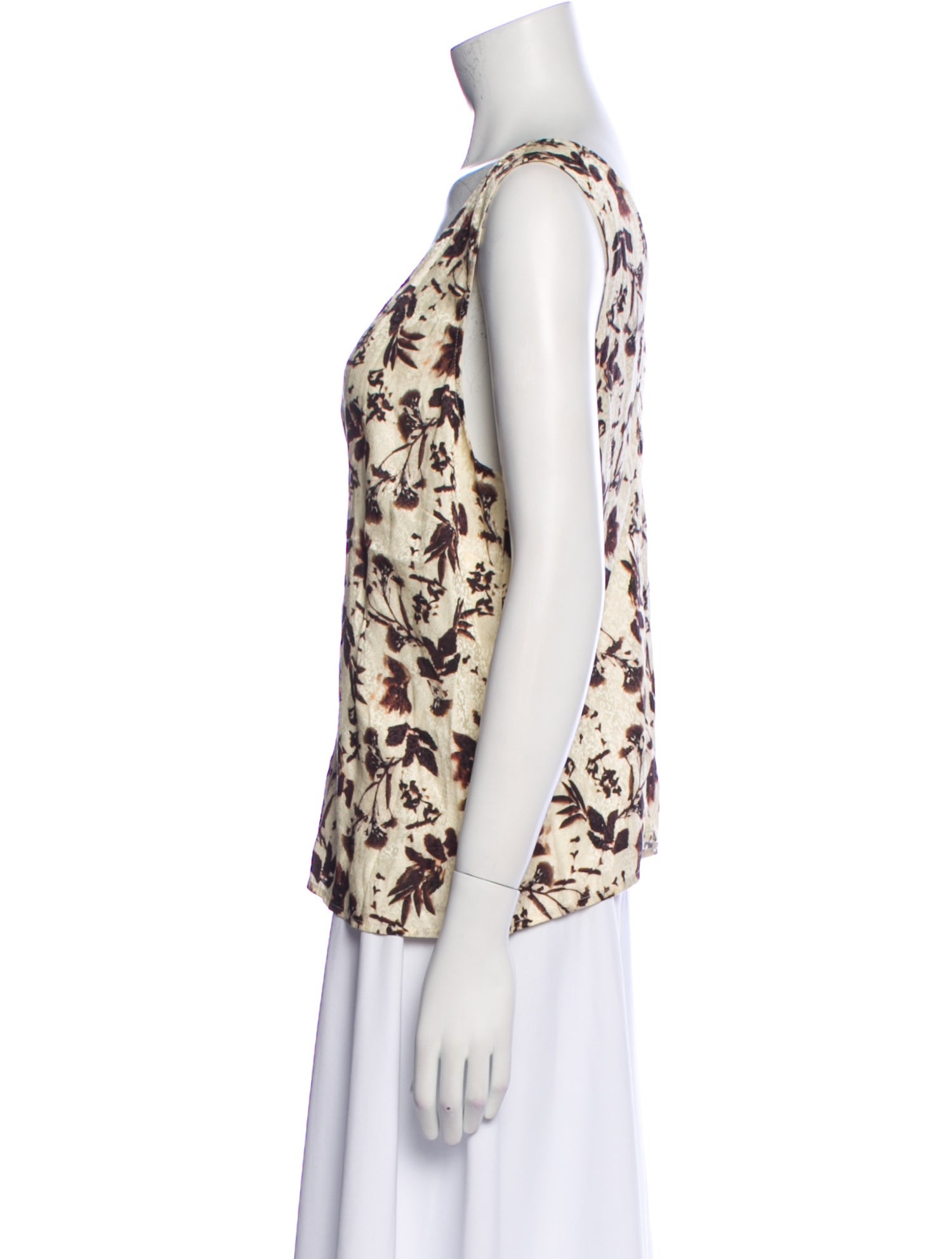 Raquel Allegra Silk Floral Print Blouse