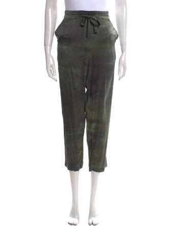 Raquel Allegra Silk Straight Leg Pants
