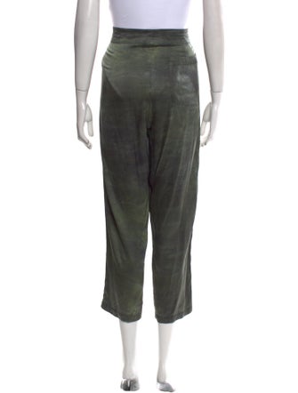 Raquel Allegra Silk Straight Leg Pants
