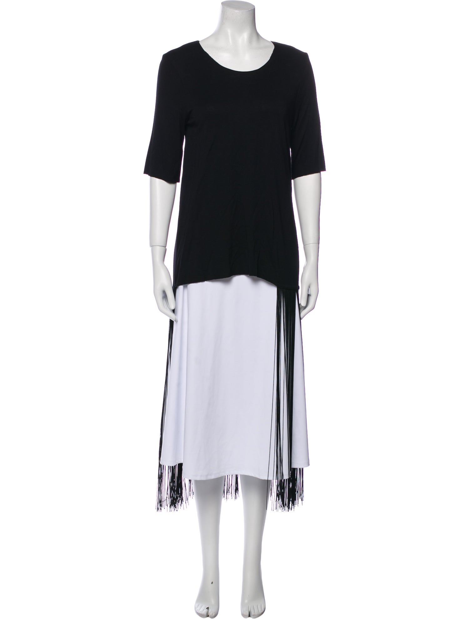 Raquel Allegra Scoop Neck Short Sleeve T-Shirt