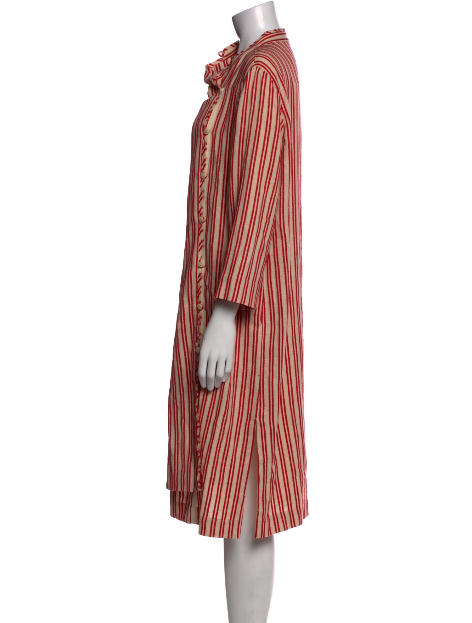 Raquel Allegra Striped Midi Length Dress