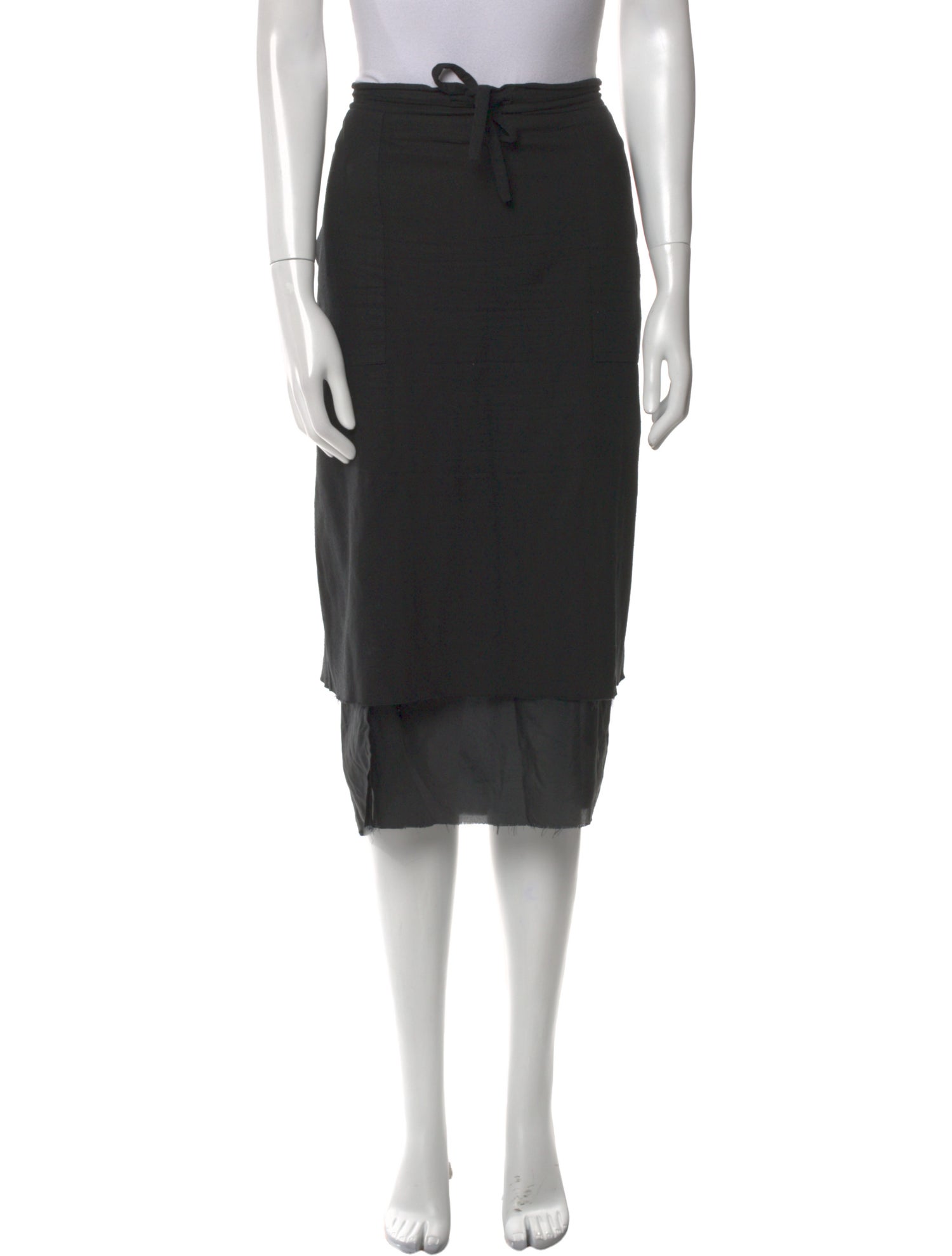 Raquel Allegra Silk Midi Length Skirt