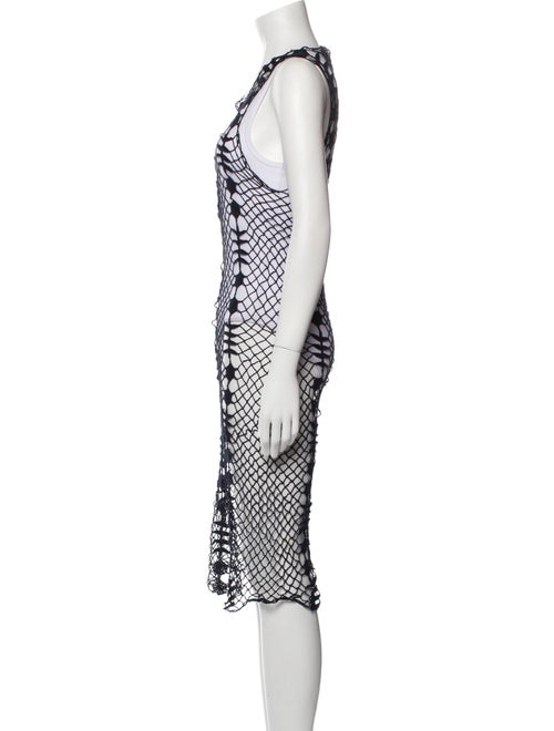 Raquel Allegra Printed Knee-Length Dress