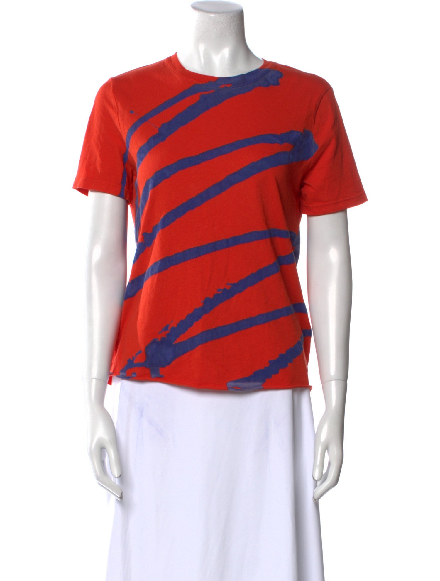 Raquel Allegra Striped Crew Neck T-Shirt w/ Tags