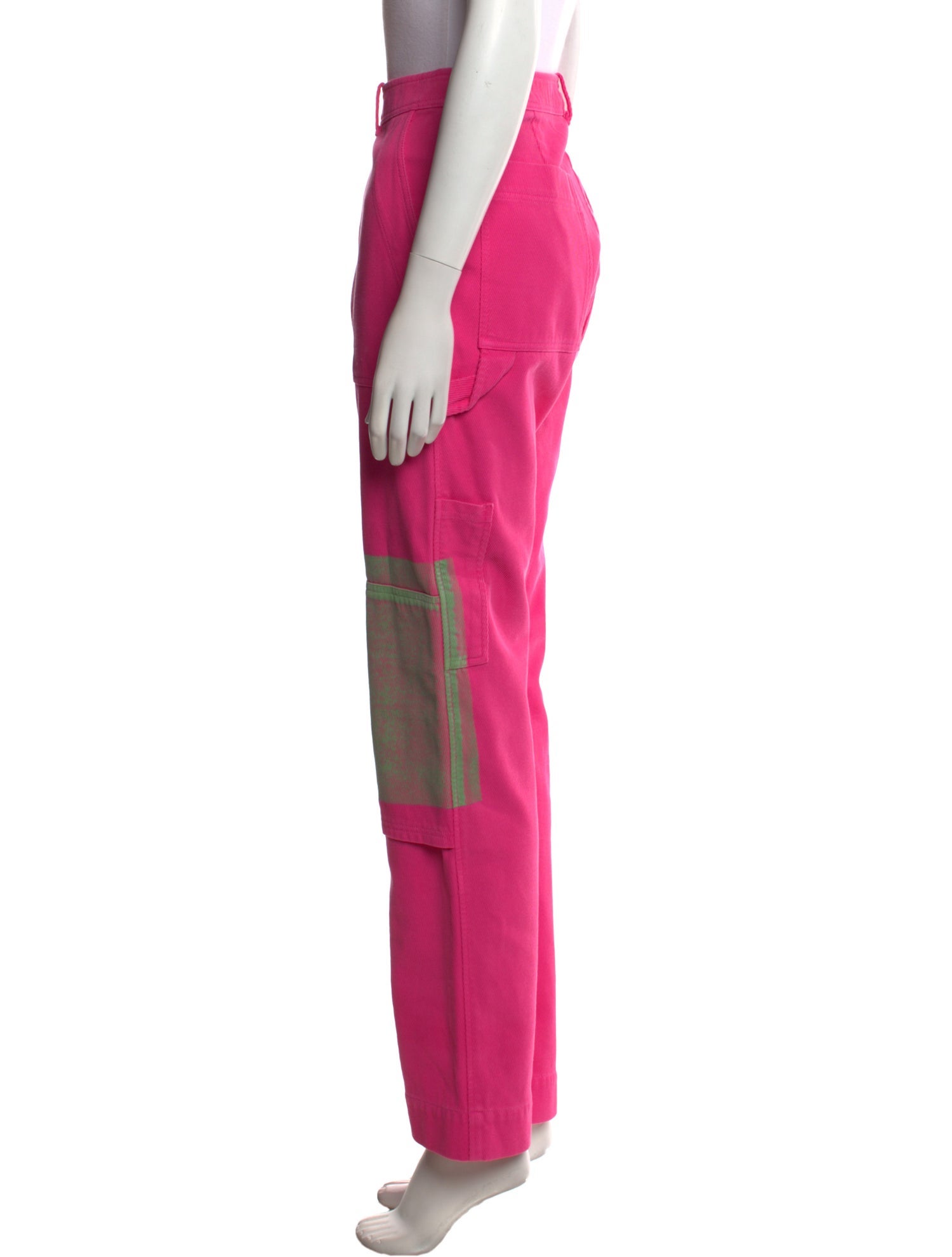 Raquel Allegra Colorblock Pattern Wide Leg Pants