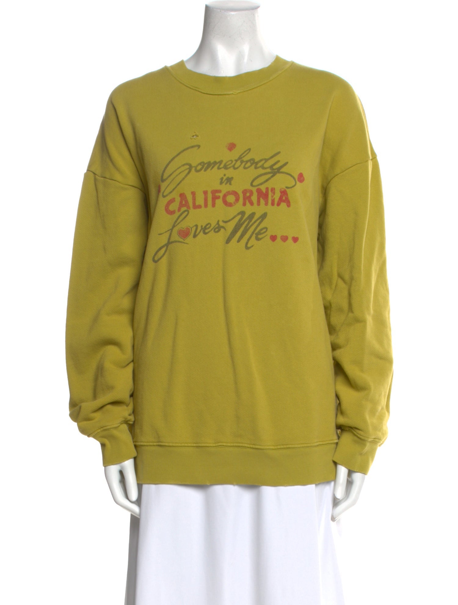 Raquel Allegra Graphic Print Crew Neck Sweatshirt